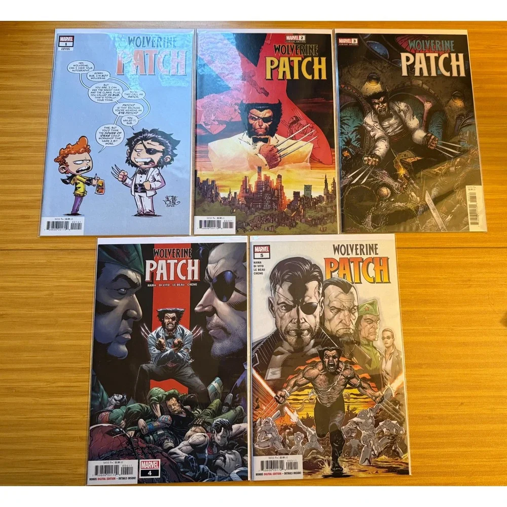 Marvel Wolverine Patch Comic Book‎ Lot Issues 1 2 3 4 5 Variant Editions